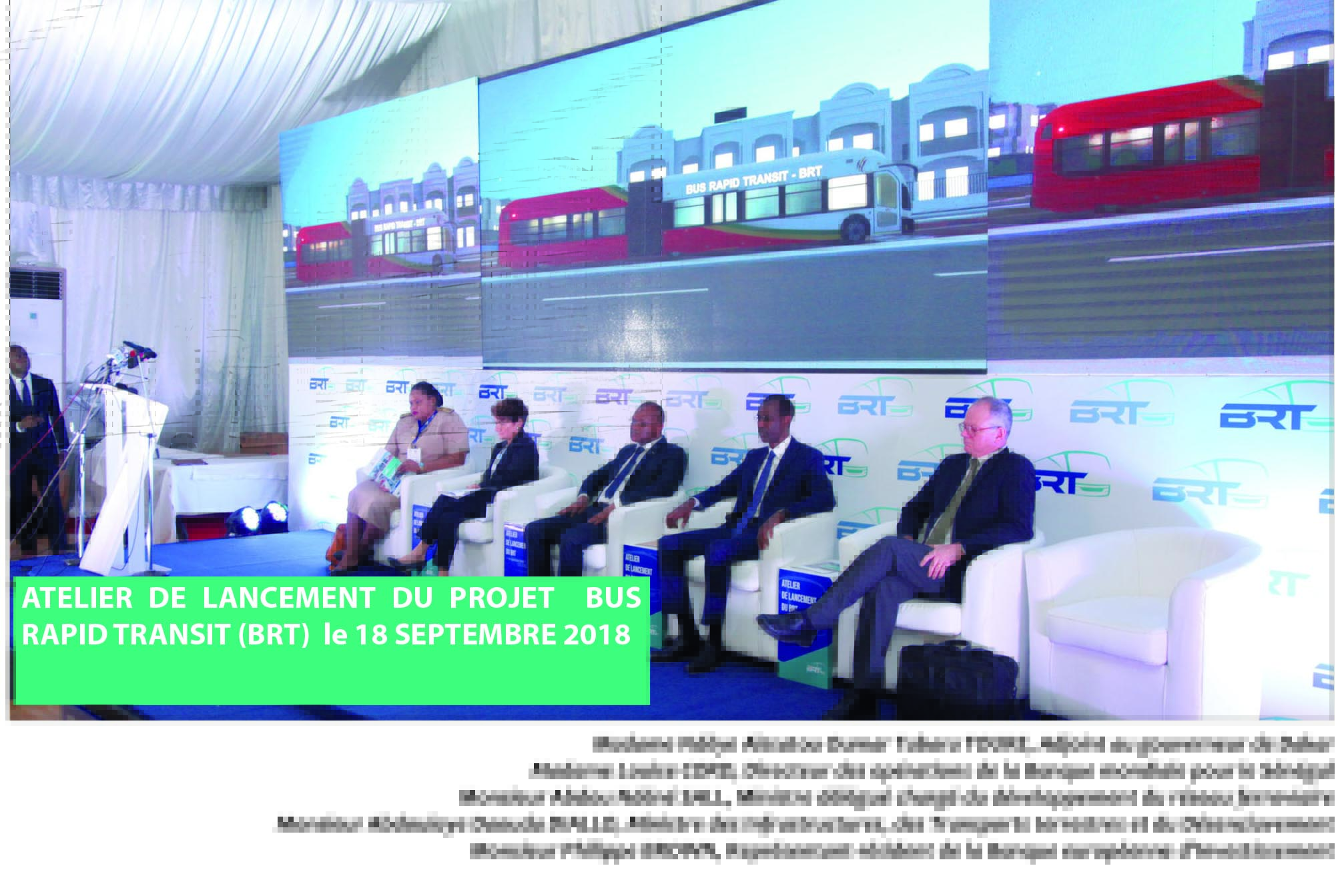 Atelier de lancement du projet de bus rapid transit (BRT)