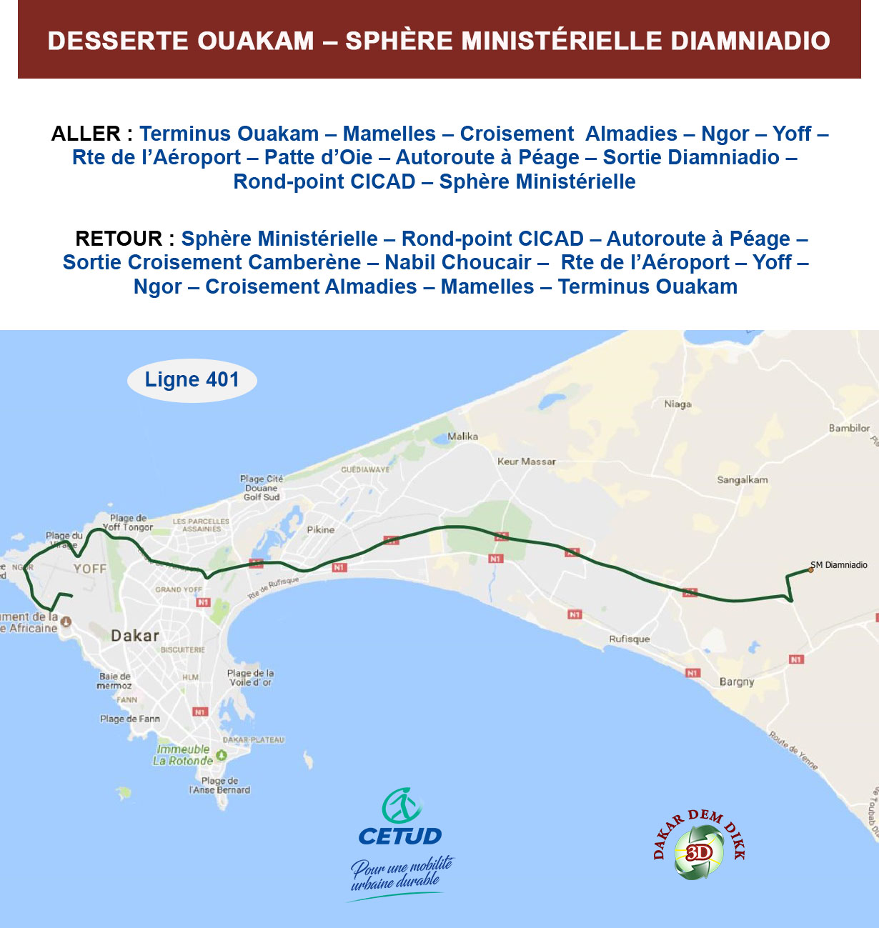 Ligne 401 Demdikk Cetud