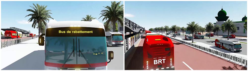 Bus de Rabattement BRT TER Dakar